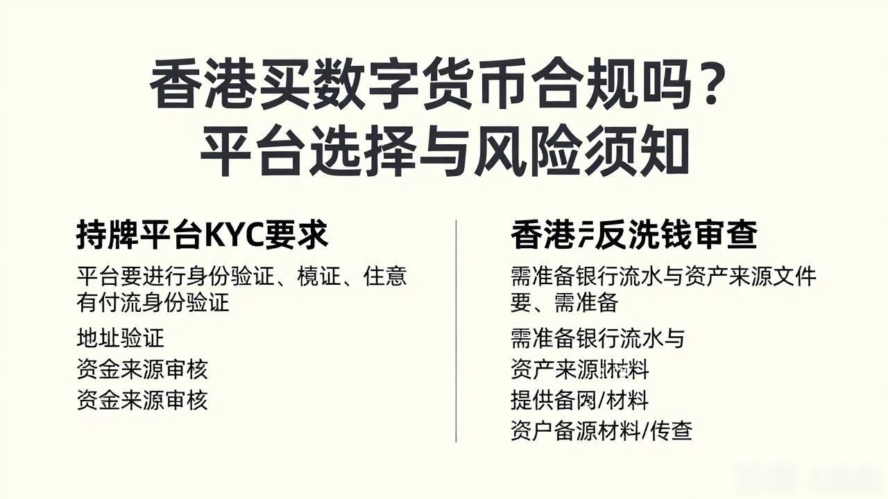 香港买数字货币合规吗？平台选择与风险须知