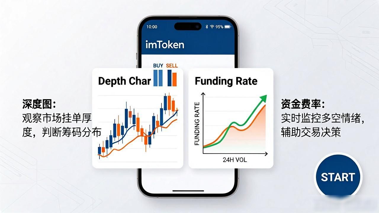 imToken钱包APP的市场分析工具使用方法_imToken钱包深度图与资金费率_imToken钱包市场分析功能