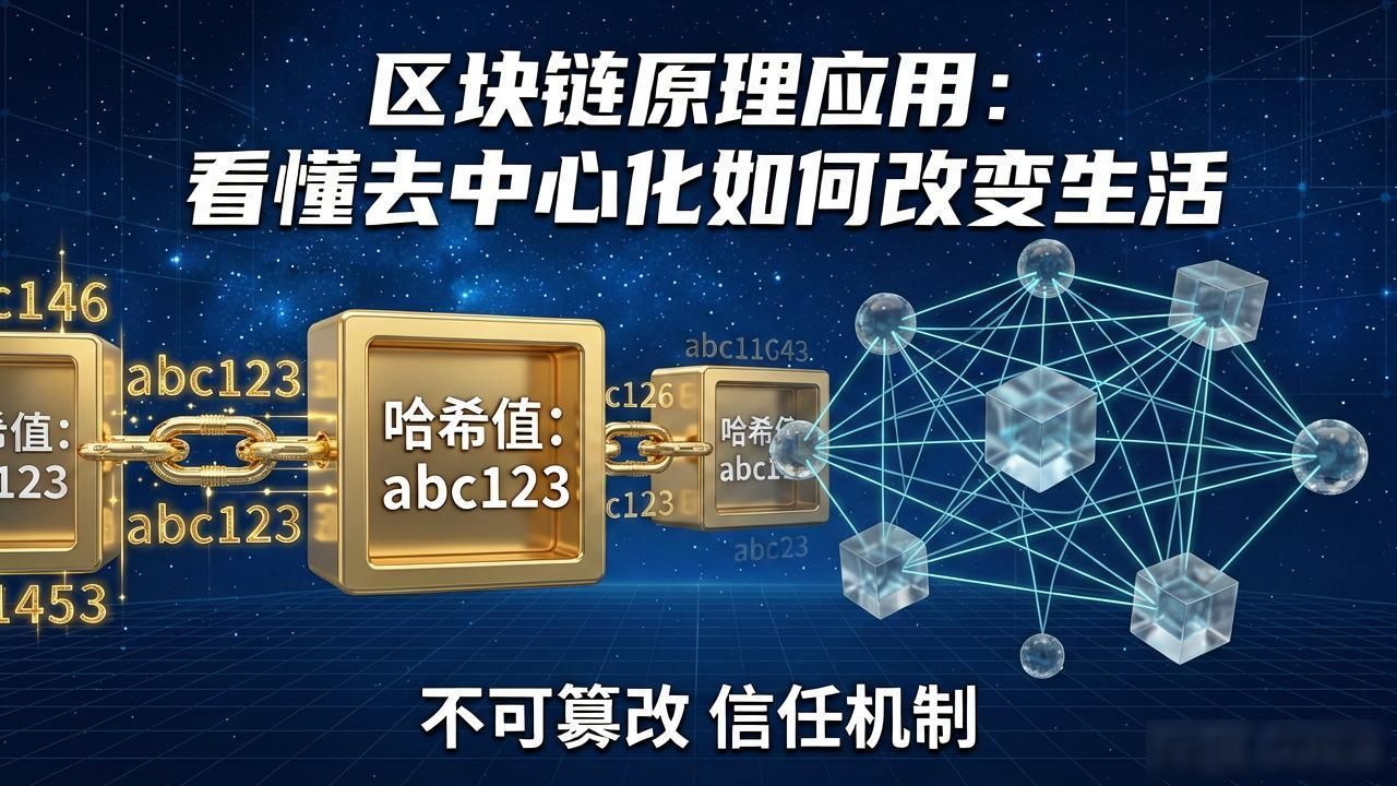 区块链原理应用：看懂去中心化如何改变生活