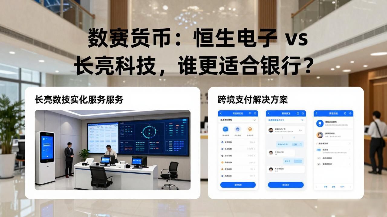 数字货币恒生电子vs长亮科技，谁更适合银行？