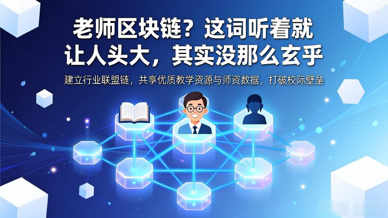 老师区块链？这词听着就让人头大，其实没那么玄乎