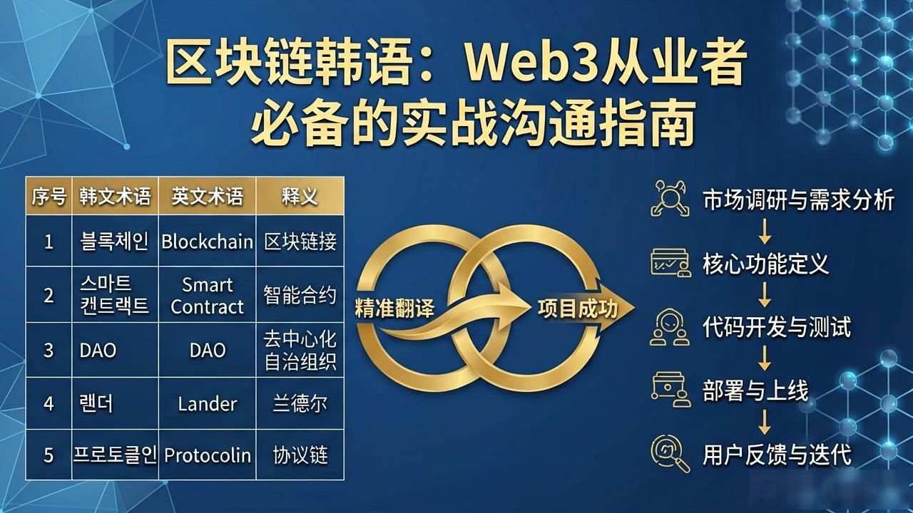 区块链韩语：Web3从业者必备的实战沟通指南