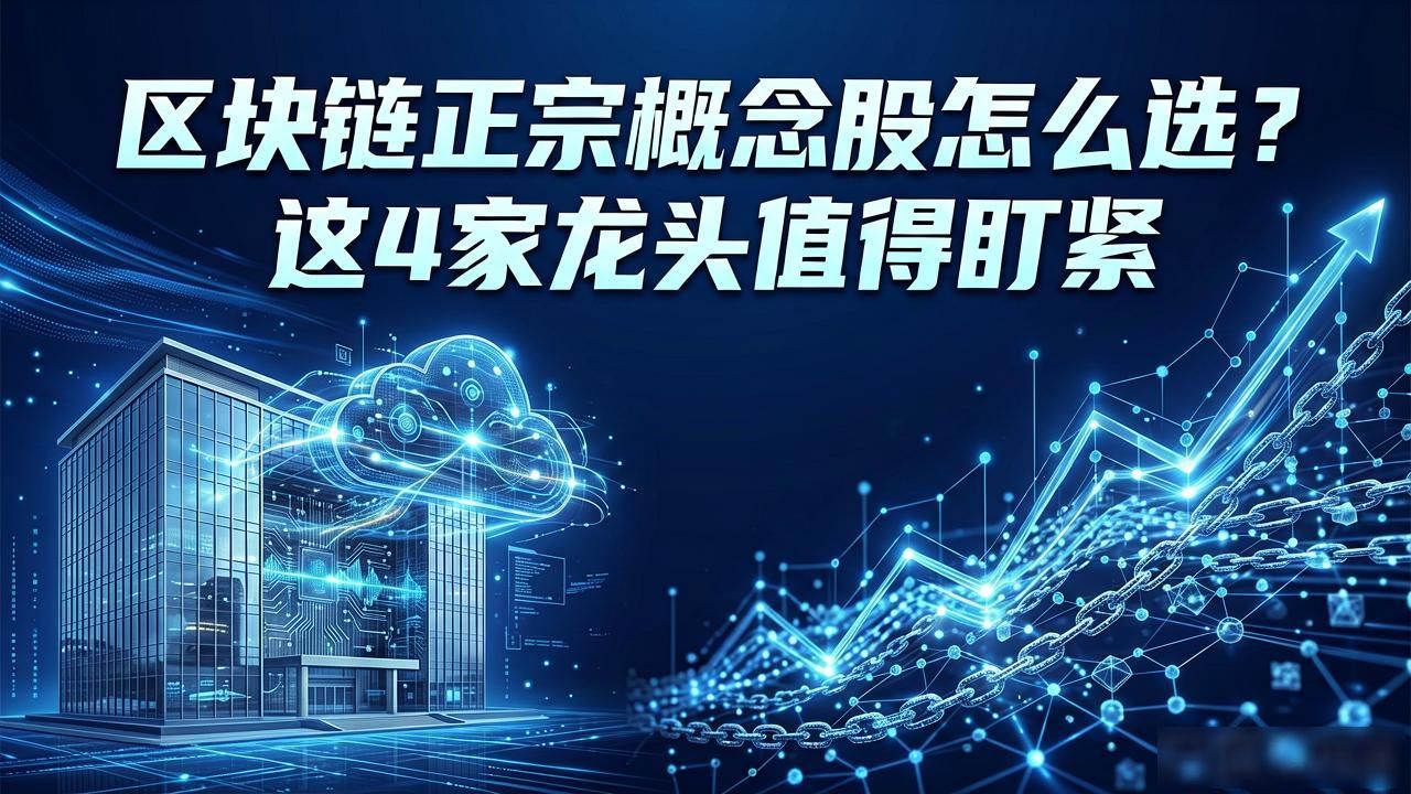 区块链正宗概念股怎么选？这4家龙头值得盯紧