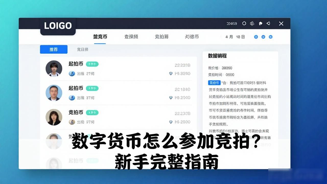 数字货币怎么参加竞拍？新手完整指南