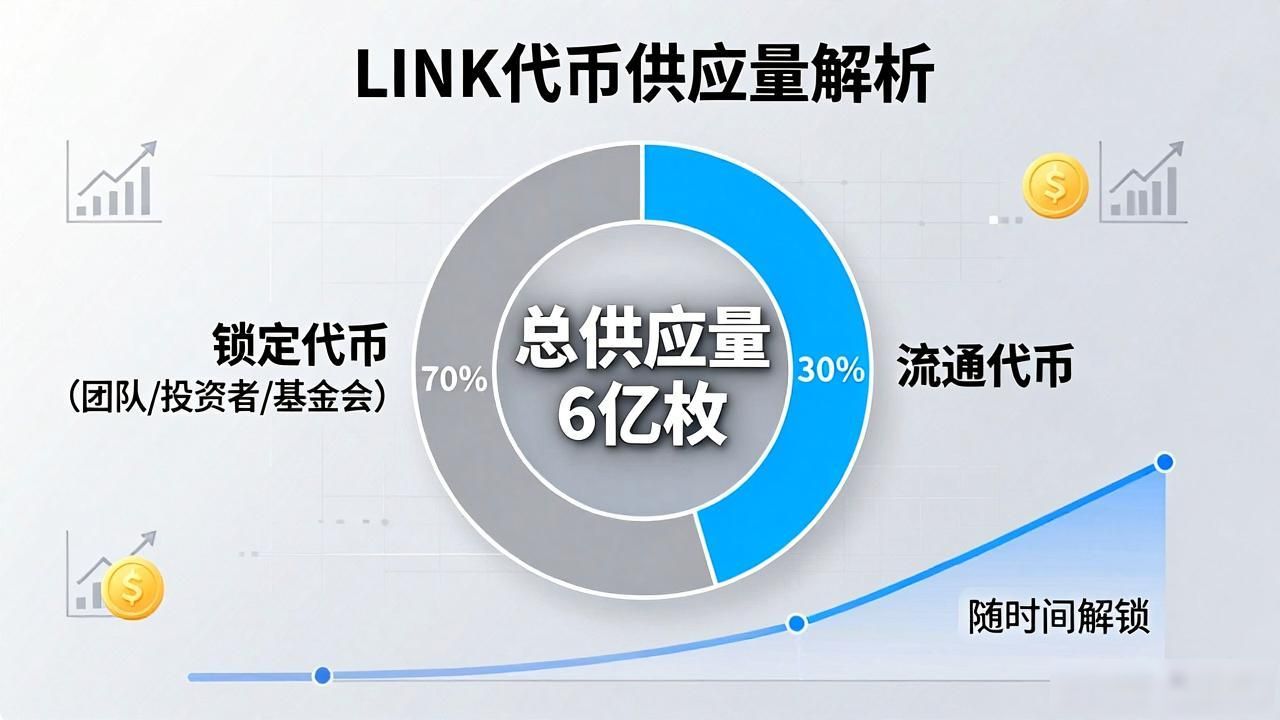 LINK代币总供应量仅为6亿枚