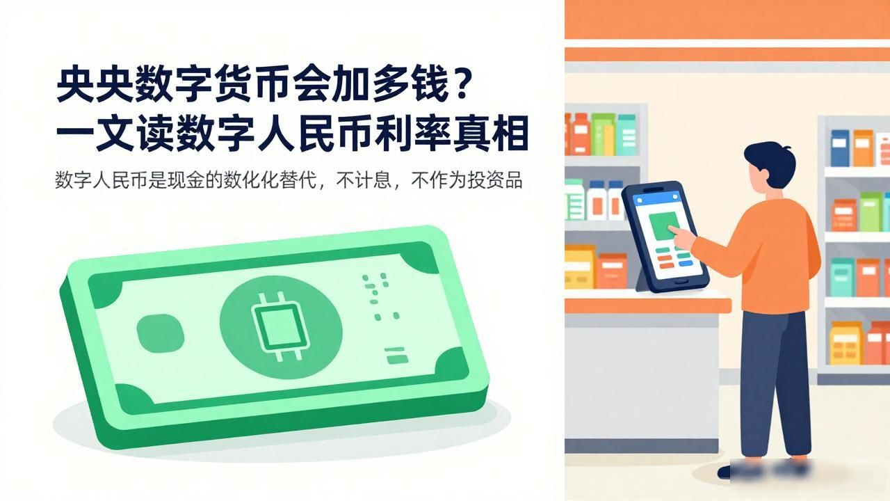 央行数字货币会加多少钱？一文读懂数字人民币利率真相