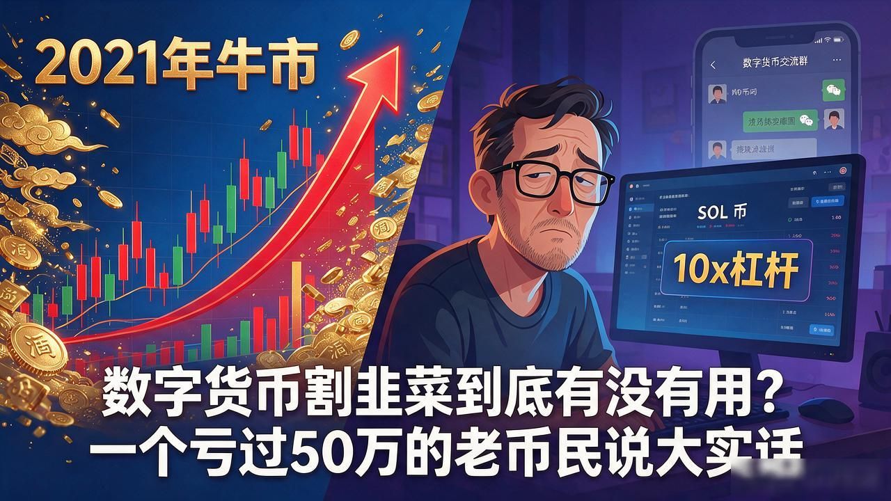 数字货币割韭菜到底有没有用？一个亏过50万的老币民说大实话