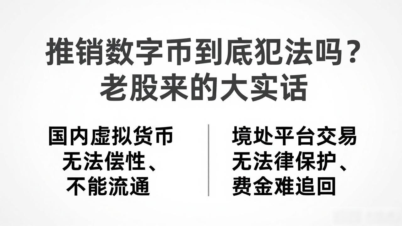 推销数字币到底犯法吗？老股民的大实话
