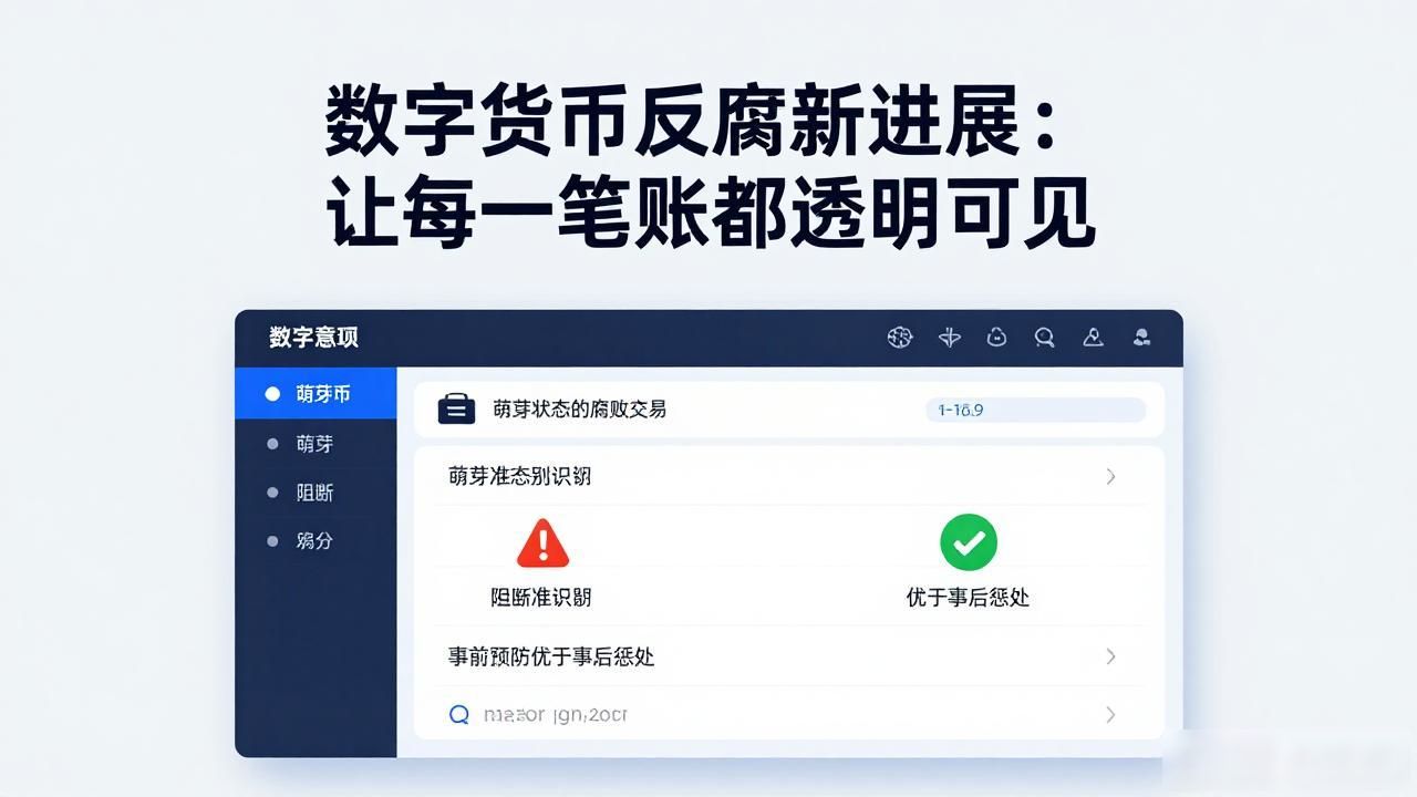 数字货币反腐新进展：让每一笔账都透明可见