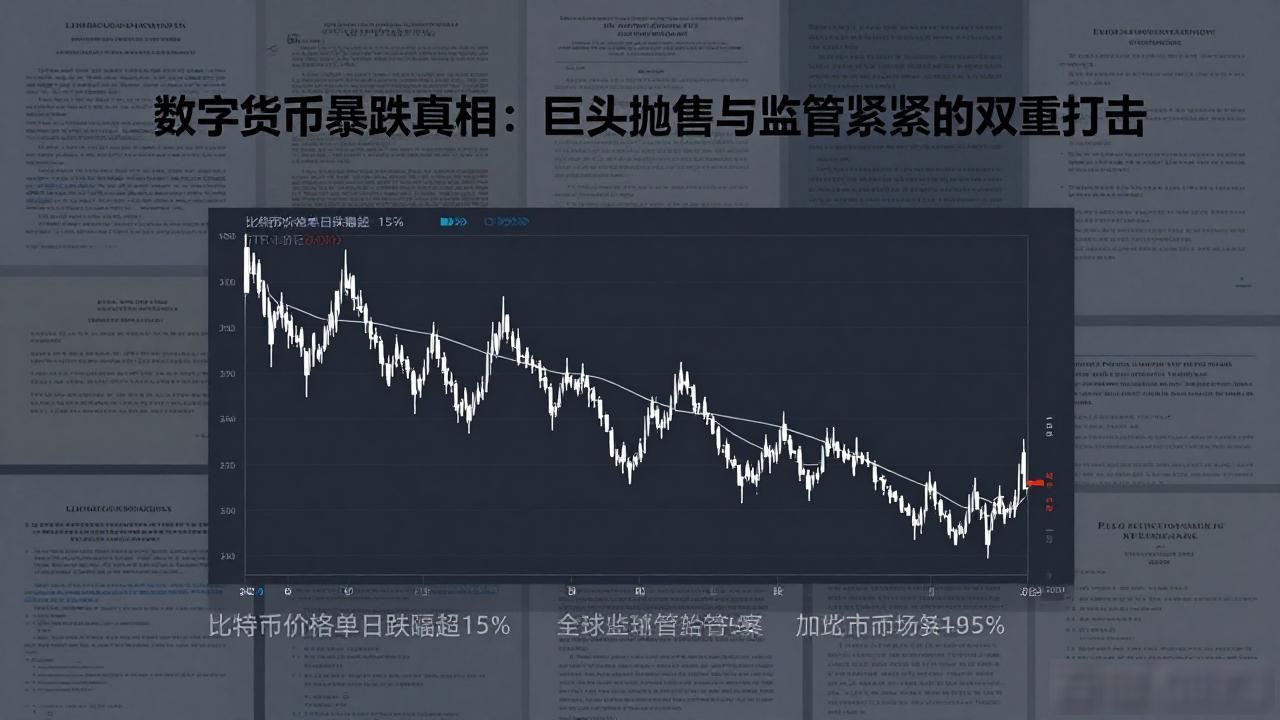 数字货币暴跌真相：巨头抛售与监管收紧的双重打击
