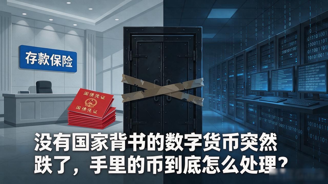 没有国家背书的数字货币突然跌了，手里的币到底怎么处理
