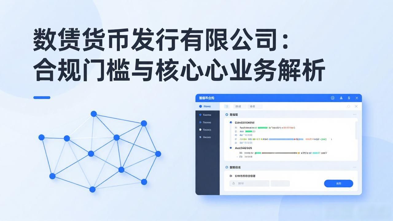 数字货币发行有限公司：合规门槛与核心业务解析