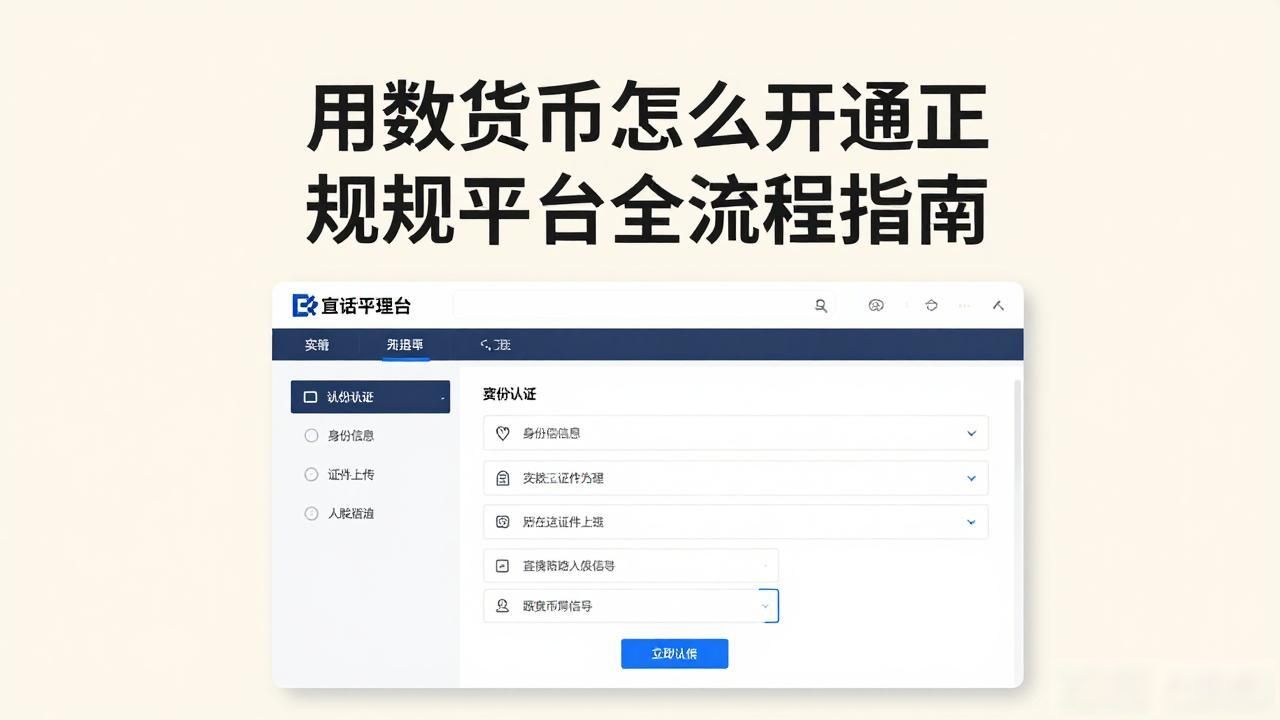用数字货币怎么开通正规交易平台全流程指南