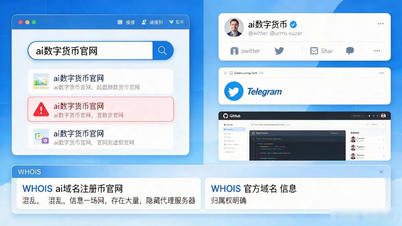 搜ai数字货币官网网址老进假站？记住这几步辨真假