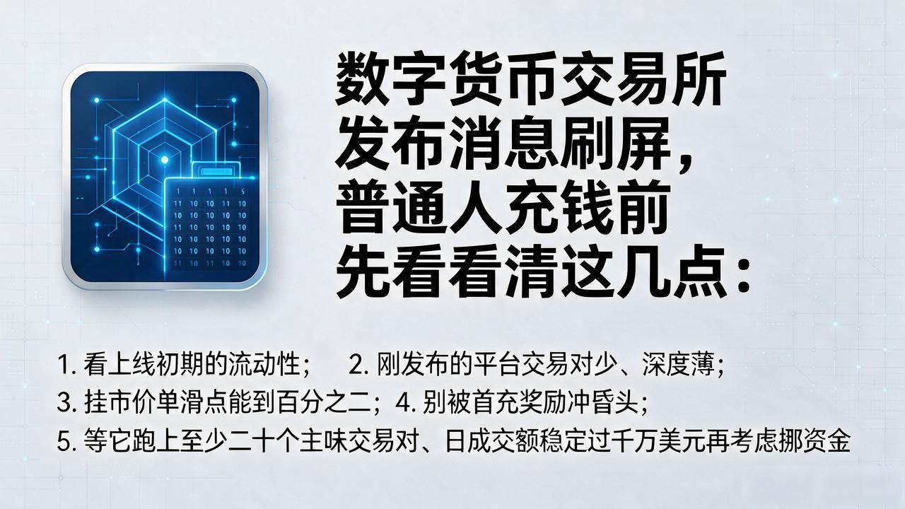 数字货币交易所发布消息刷屏，普通人充钱前先看清这几点