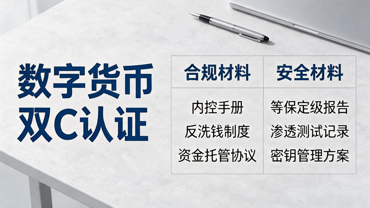 数字货币双c认证_数字货币双C认证流程_合规认证安全认证材料清单