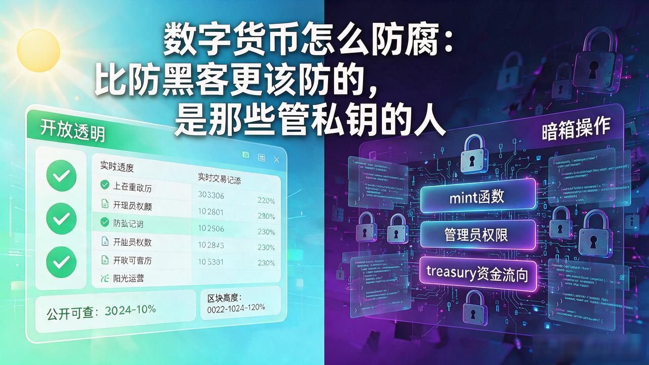 数字货币怎么防腐：比防黑客更该防的，是那些管私钥的人