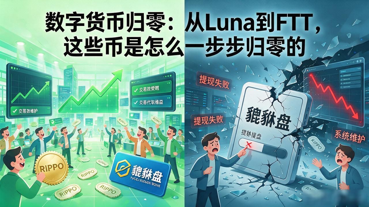 数字货币归零大全：从Luna到FTT，这些币是怎么一步步归零的